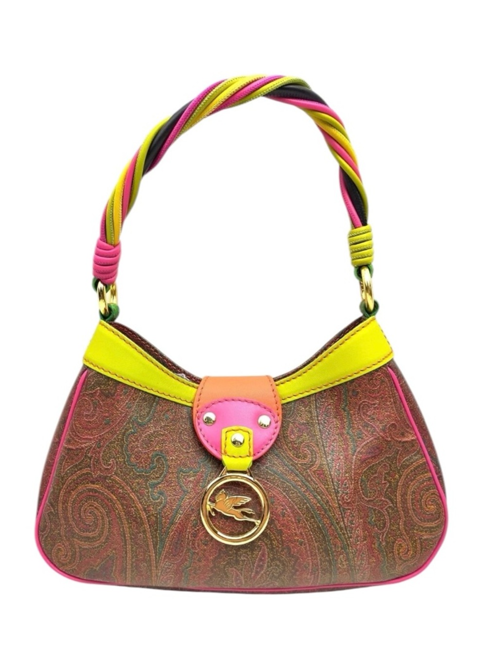 ✨🛍️ Etro Milano Multicolor Paisley Shoulder Bag